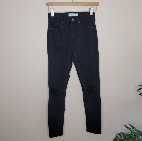 Topshop | Jamie Black High Rise Skinny Jeans Size 26 - Picture 1 of 5